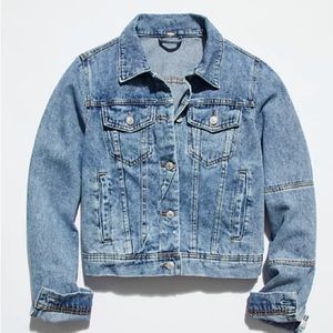 Free People Rumors Denim Jacket - indigo - small